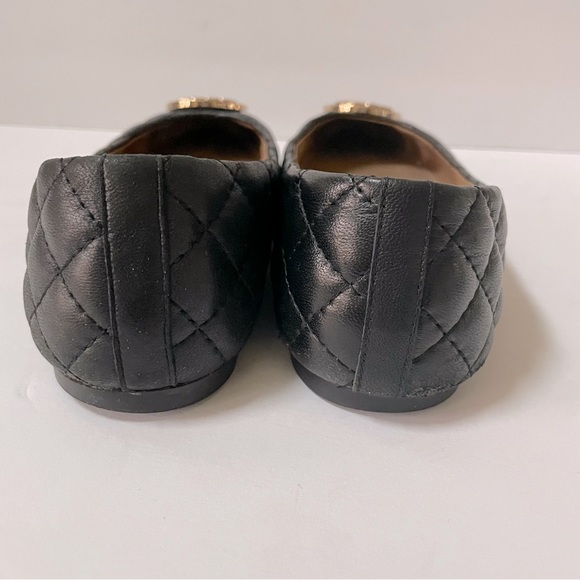 Tory Burch Benton 2 Quilted Black Ballet Flats 8 - Picture 10 of 16